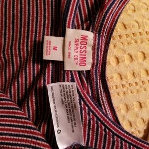 Red & Blue Striped Long Sleeve (2nd pic shows full shirt!)